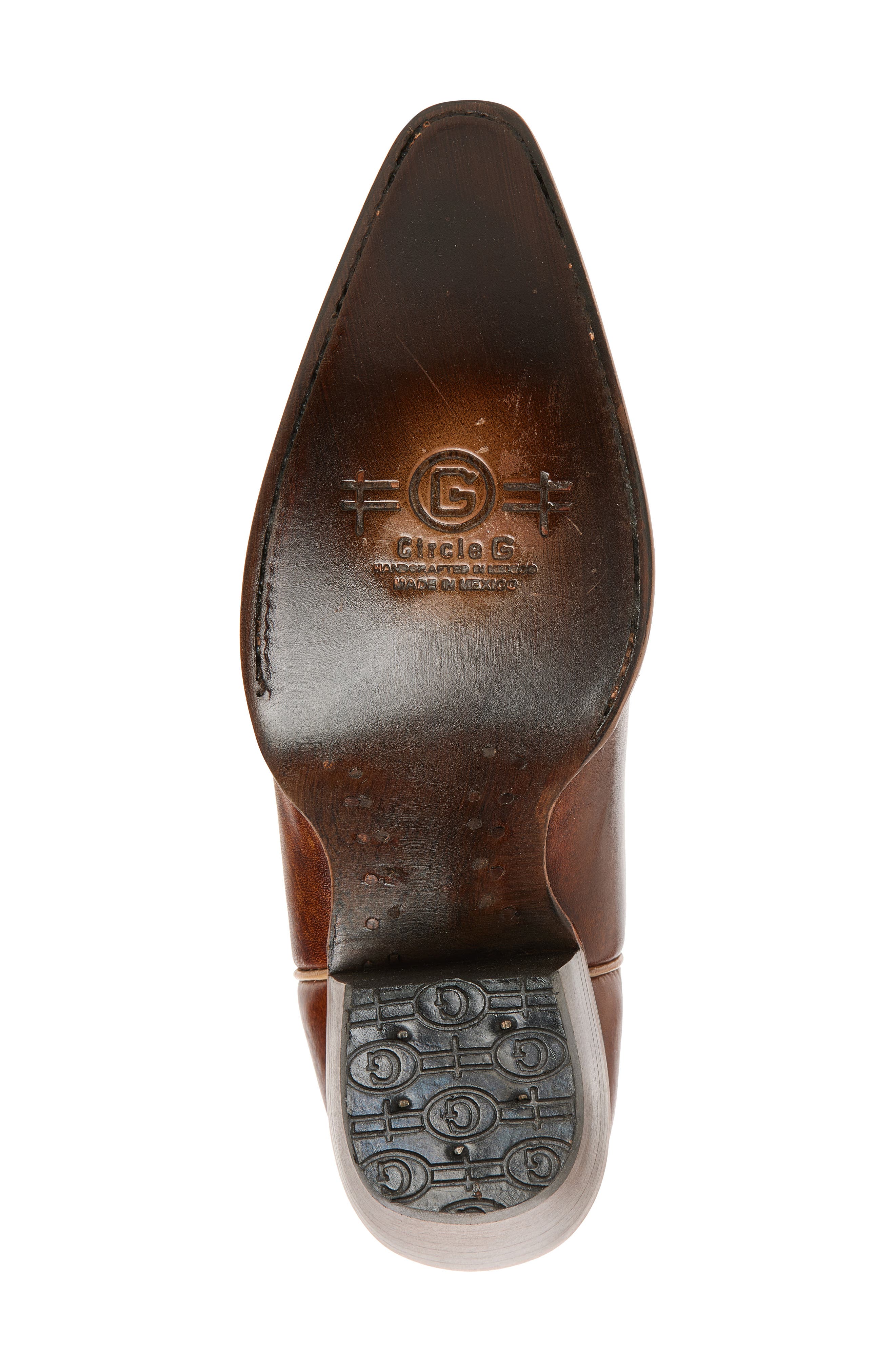 CIRCLE G Stud Embroidered Western Boot, Alternate, color, 