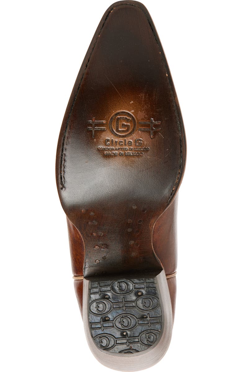 CIRCLE G Stud Embroidered Western Boot, Alternate, color,