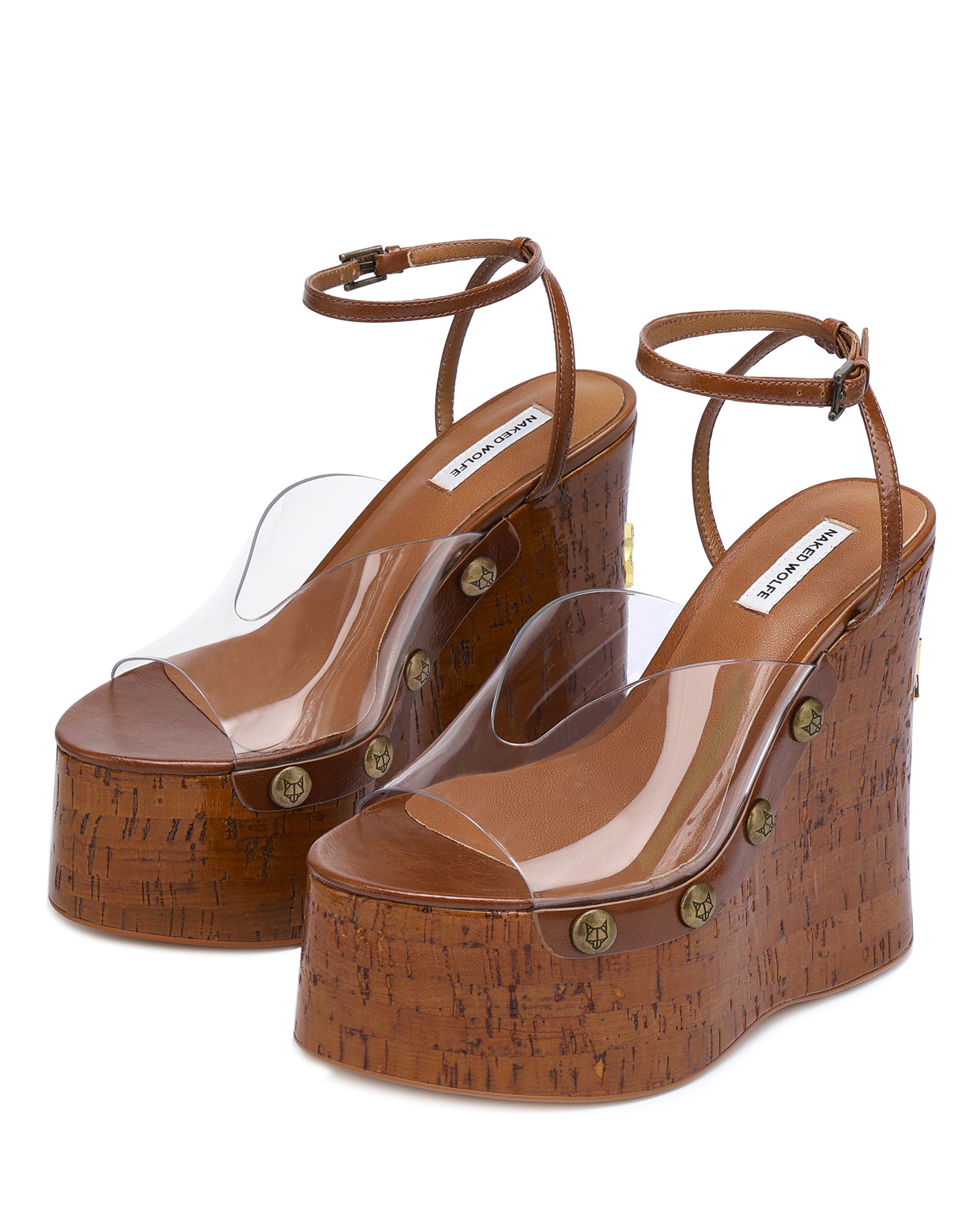 Naked Wolfe Tiger Lilly Heel, Alternate, color, Clear