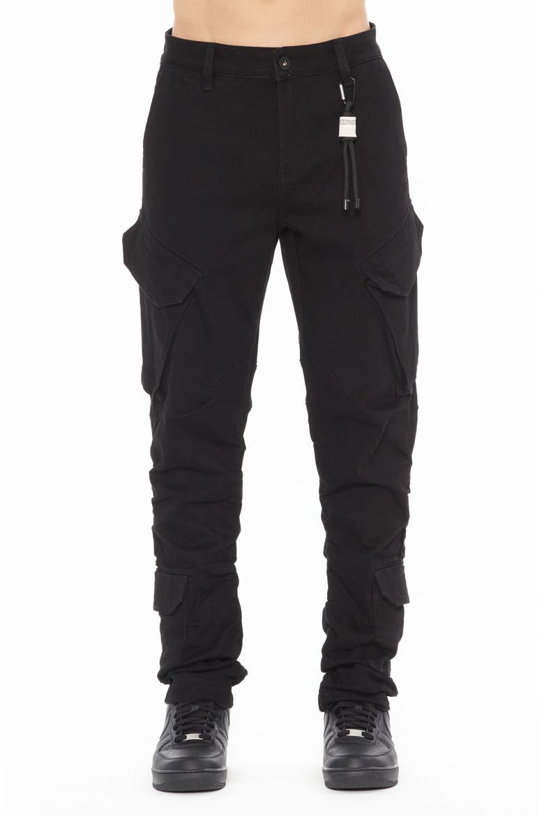 Rocker Cargo 606 Slim Fit Jeans, Main, color, DOUBLE BLACK