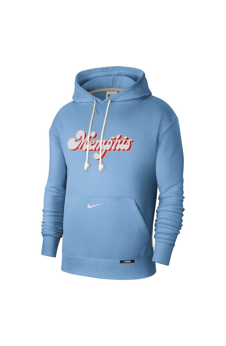 Nike Men's Nike Light Blue Memphis Grizzlies 2024/25 City Edition Courtside Standard Issue Pullover Hoodie, Alternate, color, 