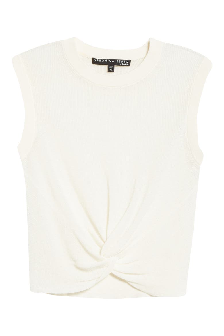 Kellen Linen Blend Tank, Alternate, color, IVORY