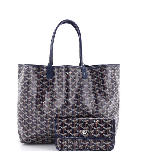 Pre-owned Goyard Goyard Saint Louis Tote Coated Canvas Pm In Pink