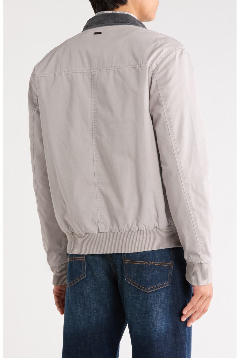 Cotton Bomber Jacket, Alternate, color, PEBBLE