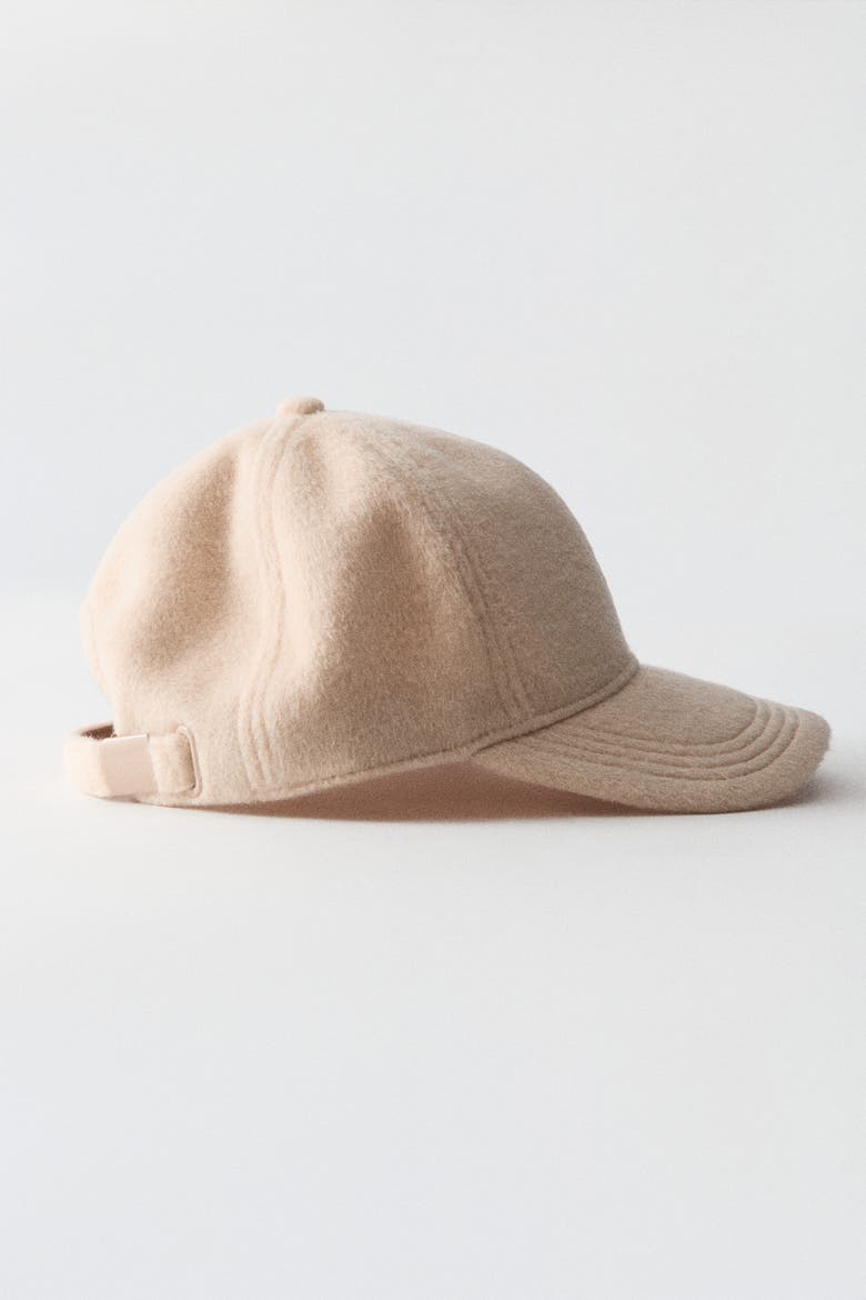 Felted Cap, Alternate, color, Light beige