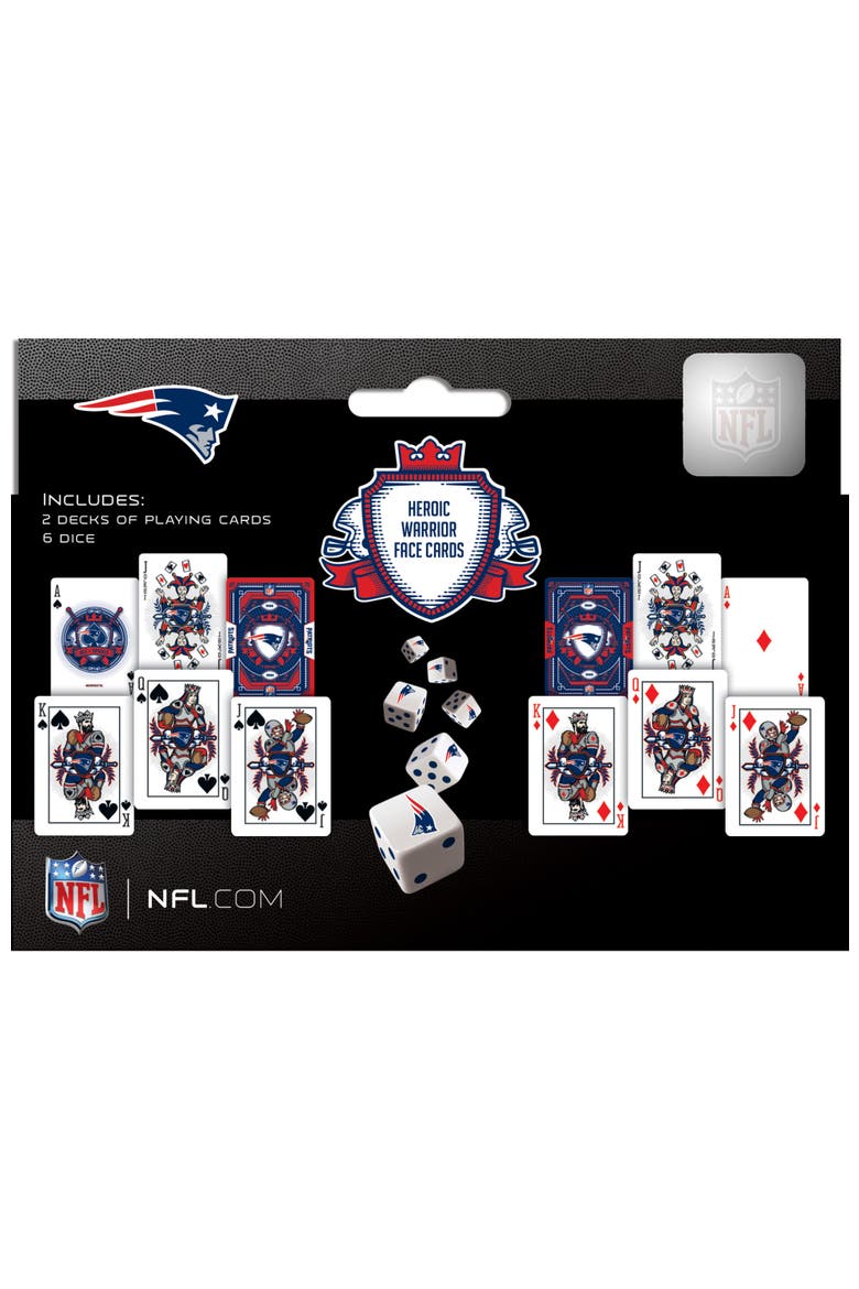 New England Patriots Cards & Dice Set, Alternate, color, Multicolor