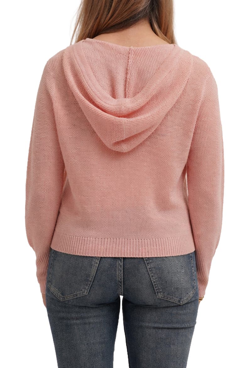 Full Zip Hoodie, Alternate, color, LACE PINK