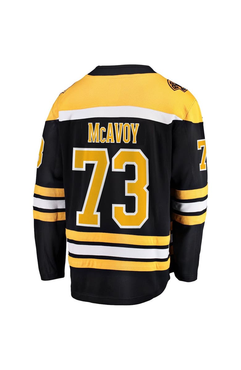 FANATICS Men's Fanatics Branded Charlie McAvoy Black Boston Bruins Home Premier Breakaway Player Jersey, Alternate, color, 