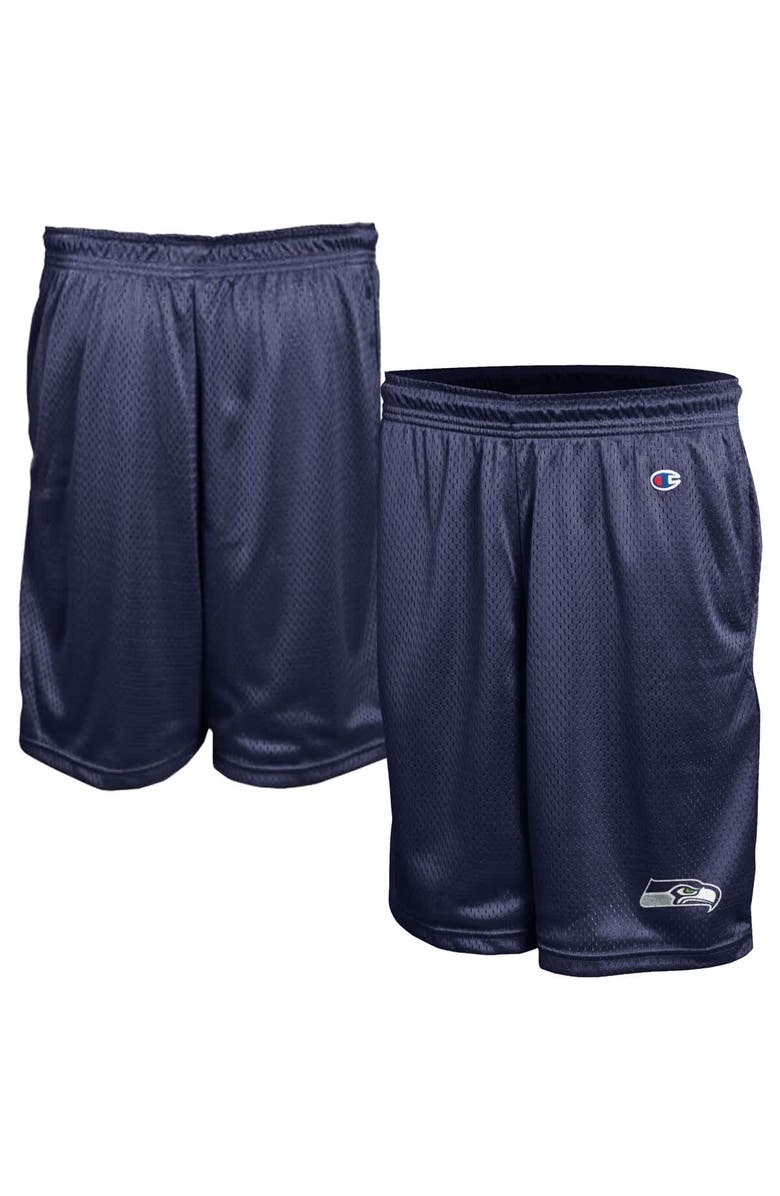 Champion Men's Champion College Navy Seattle Seahawks Classic Mesh Shorts, Main, color, College Navy