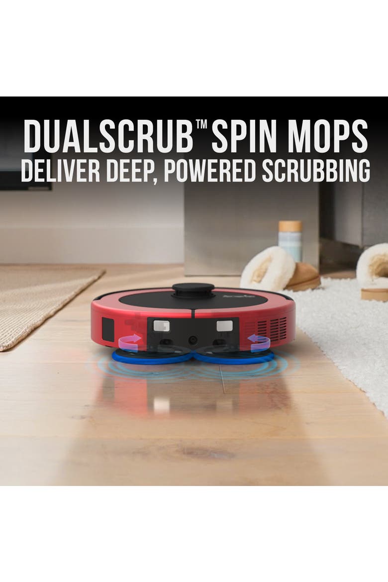 Maxim All-in-One Robot Vacuum & Auto-Lift DualSpin Mop, Alternate, color, Imperial Red