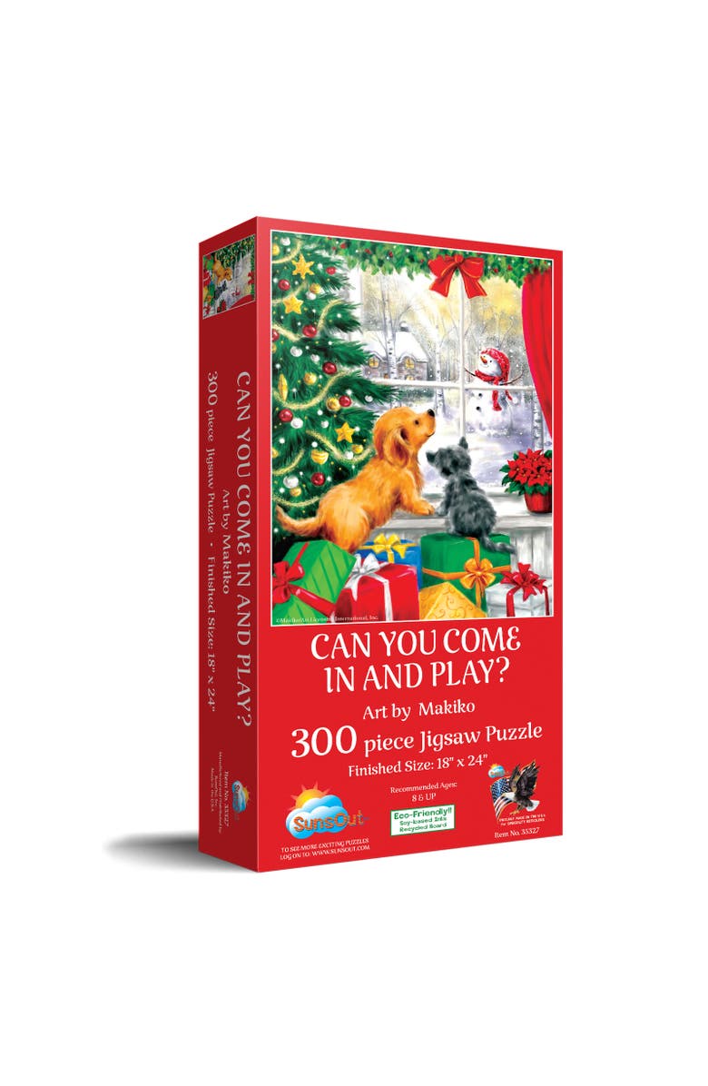 Sunsout Can You Come in and Play 300 piece Jigsaw Puzzle for Adults, Main, color, Multicolor