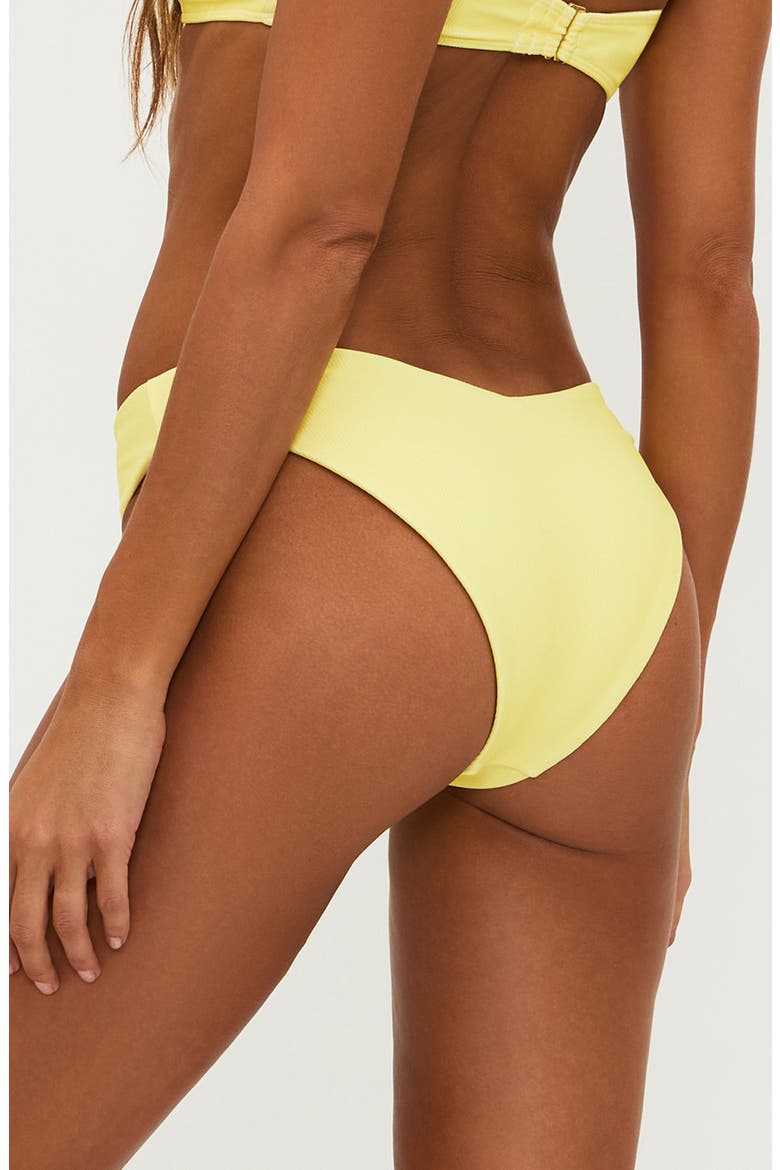 Vanessa High Cut Bikini Bottoms, Alternate, color, BUTTER BLO