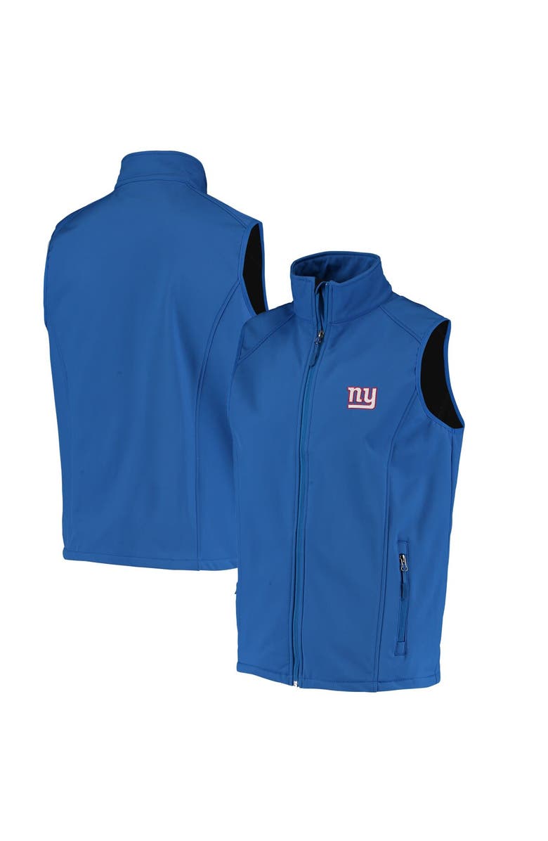 DUNBROOKE Men's Dunbrooke Royal New York Giants Circle Archer Softshell Full-Zip Vest, Alternate, color,