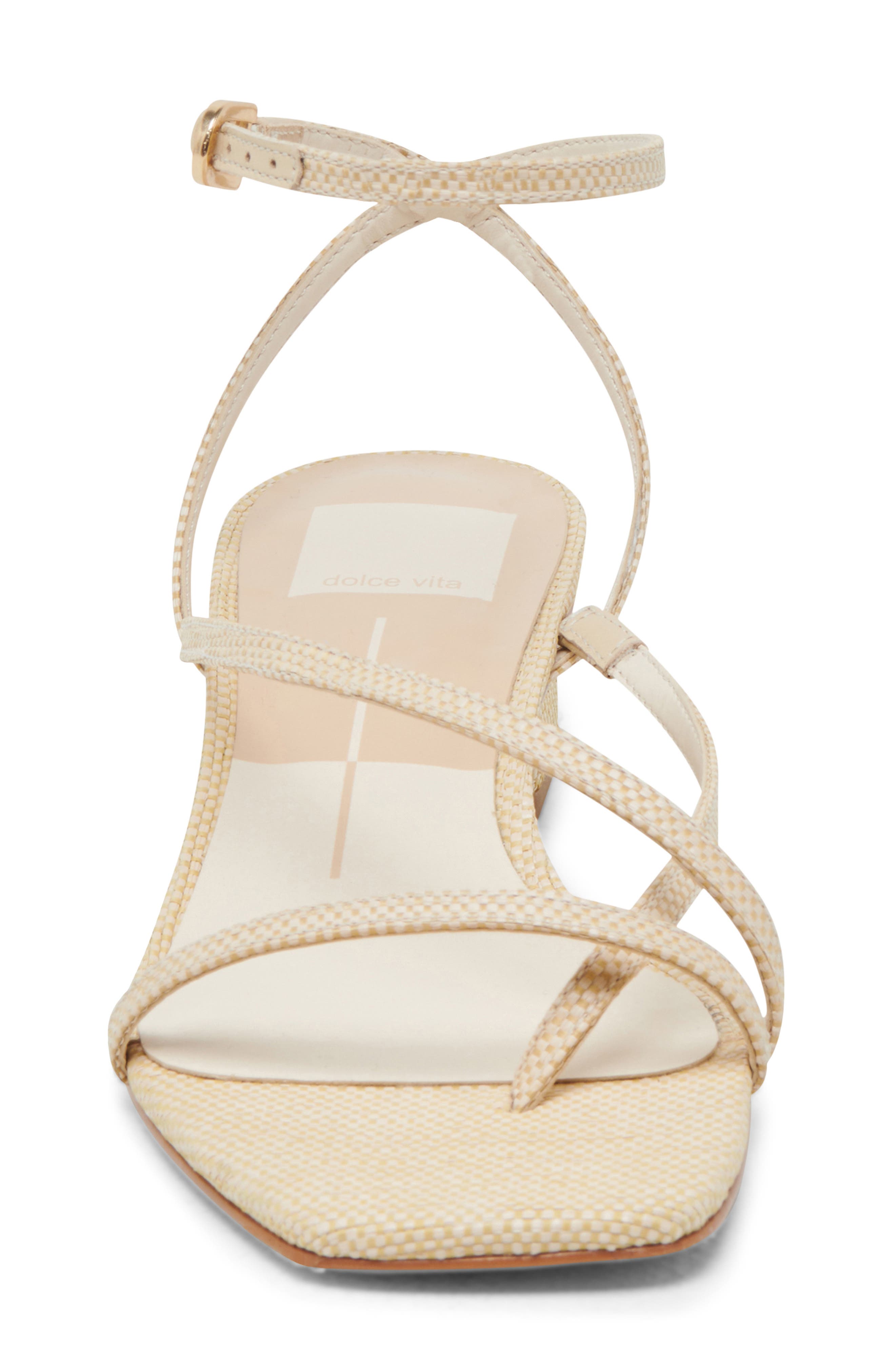 Karlos Ankle Strap Sandal, Alternate, color, NATURAL LEATHER