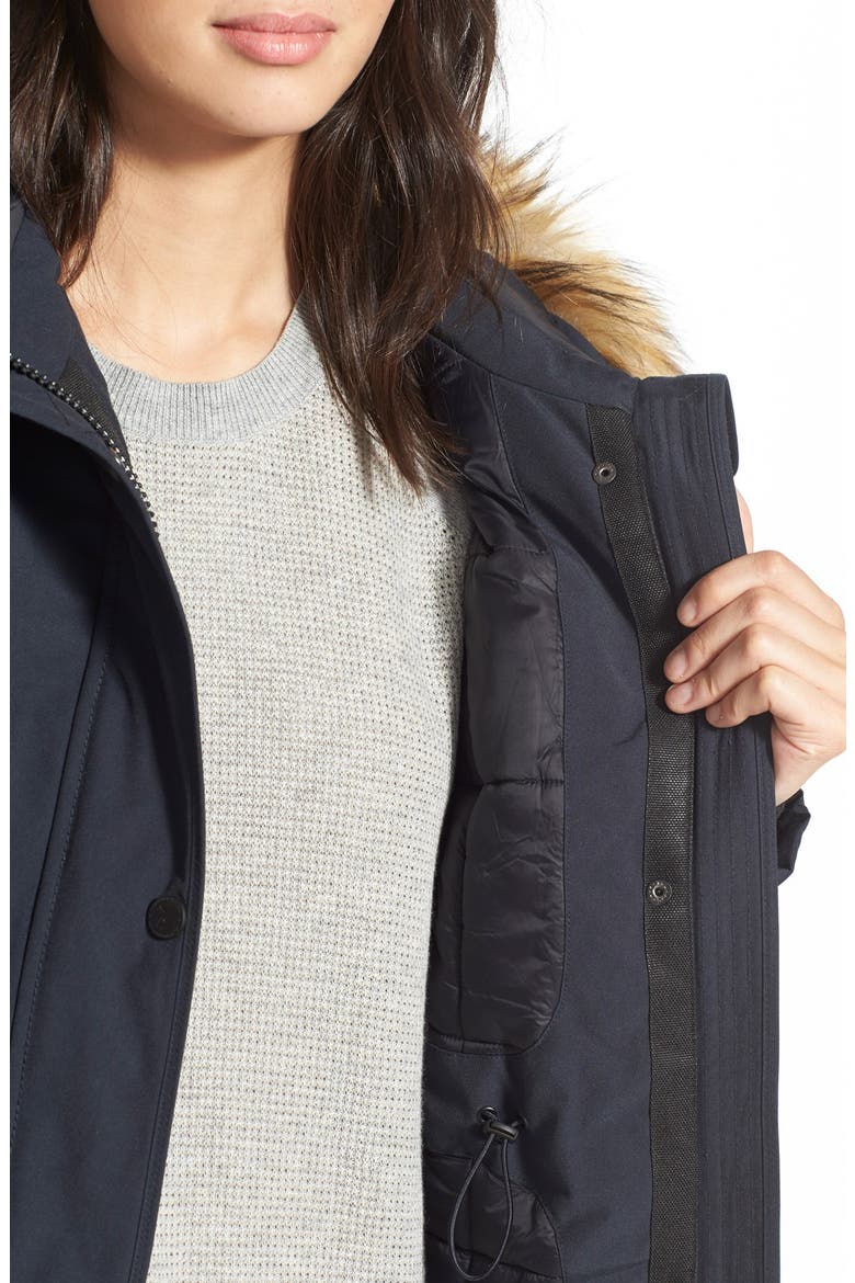 'Expedition' Faux Fur Trim Parka, Alternate, color, TOPSIDE NAVY