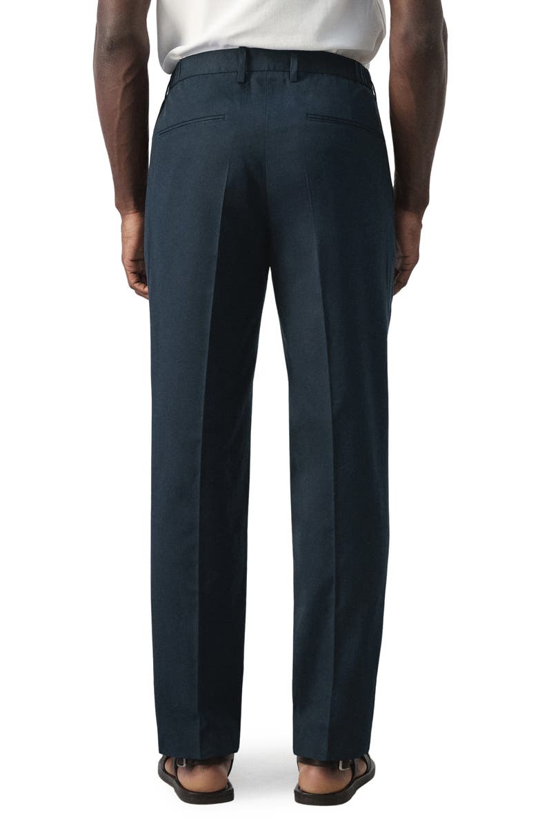 MANGO Slim Fit Pants, Alternate, color, Navy