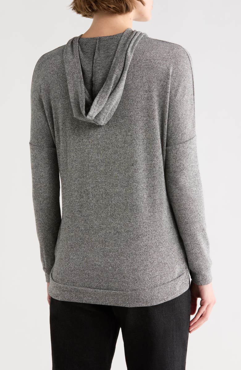 GO COUTURE High-Low Hoodie, Alternate, color, Grey Splash