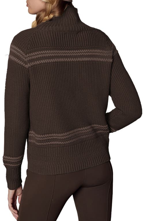 Alp N Rock Alora Mock Neck Ski Sweater In Brown