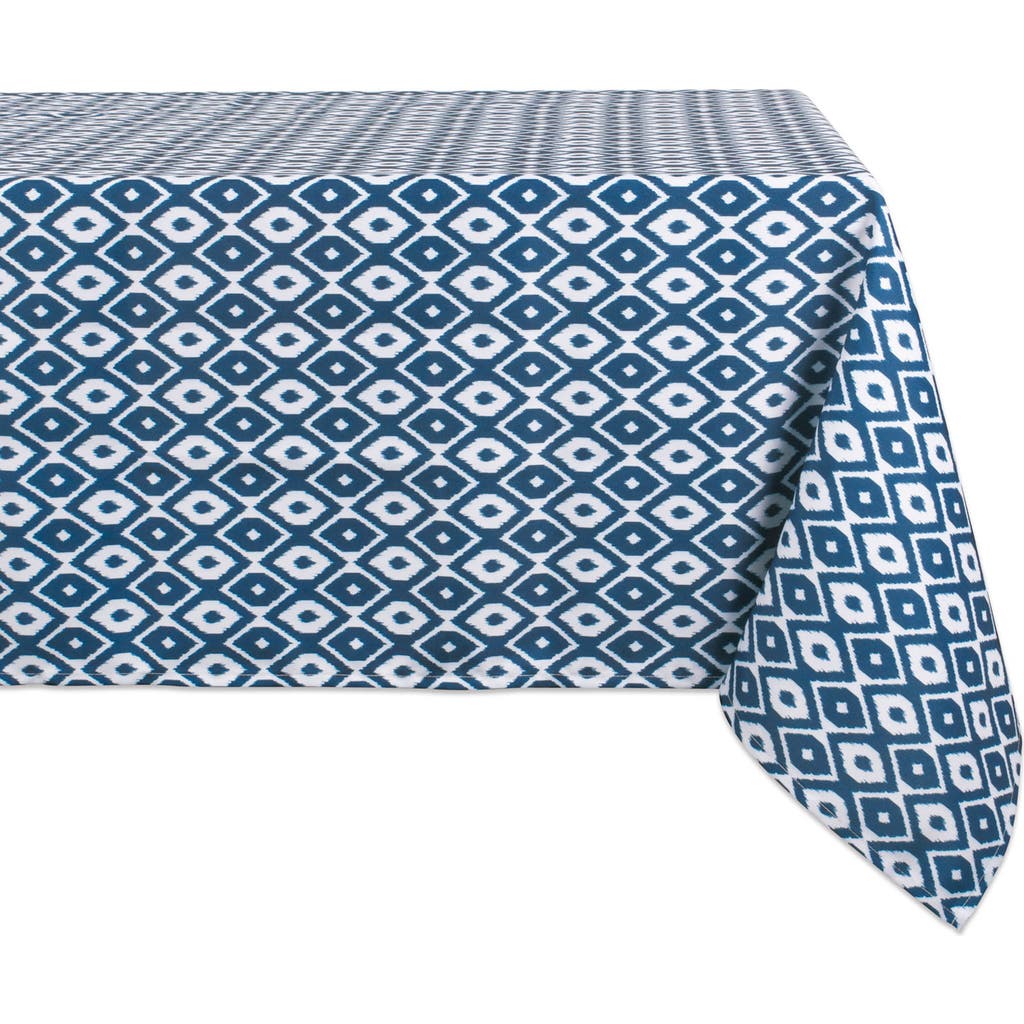 Dii Outdoor Printed Tablecloth 60x120" In Blue