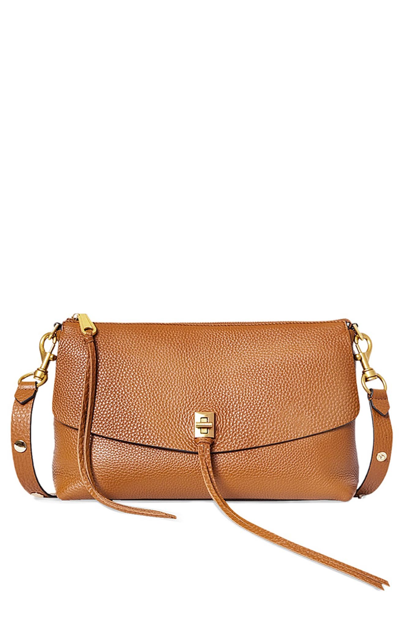 Rebecca Minkoff Darren Leather Crossbody Bag, Main, color, 