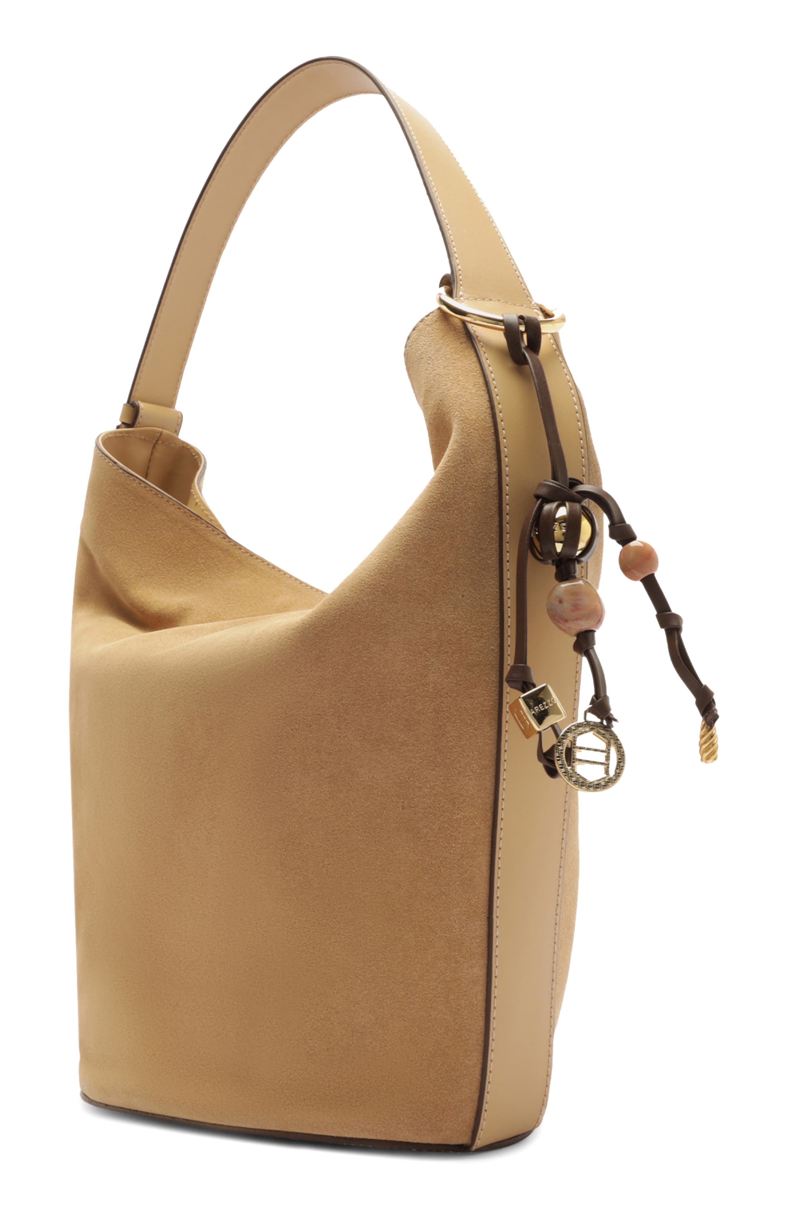Arezzo Large Simone Suede Hobo Bag, Alternate, color, 