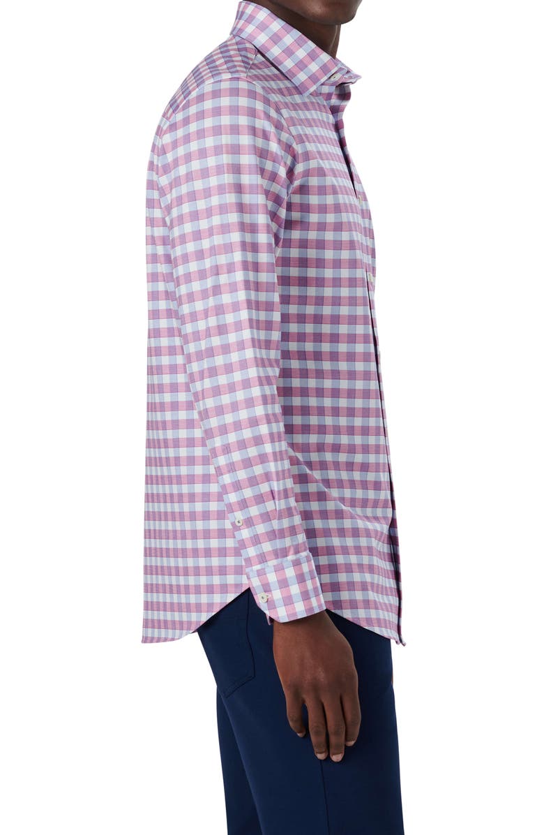 Bugatchi OoohCotton<sup>®</sup> Check Button-Up Shirt, Alternate, color,