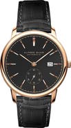 Alfred Sung Automatic IV Leather Strap Watch, 43mm