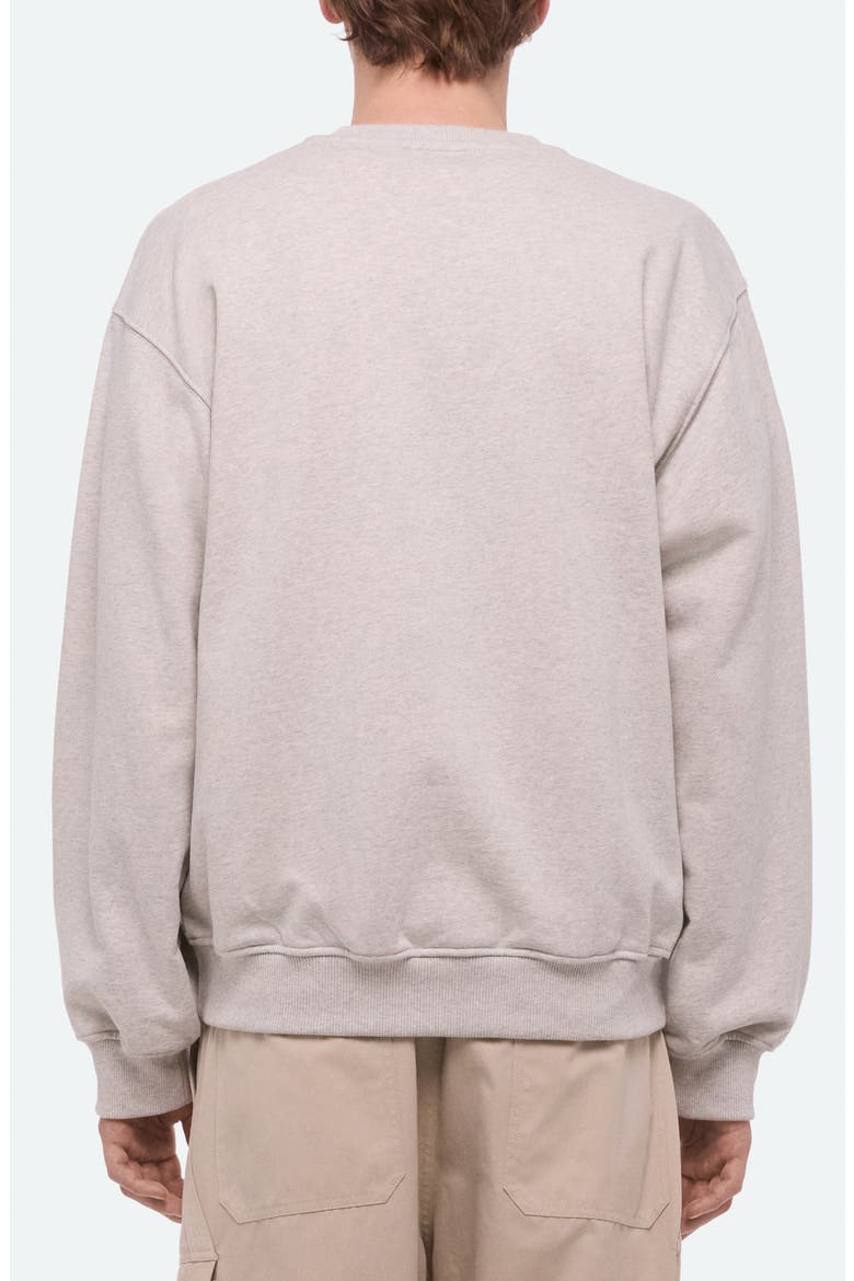 Varsity Cotton French Terry Crewneck Sweatshirt, Alternate, color, LIGHT GREY MELANGE