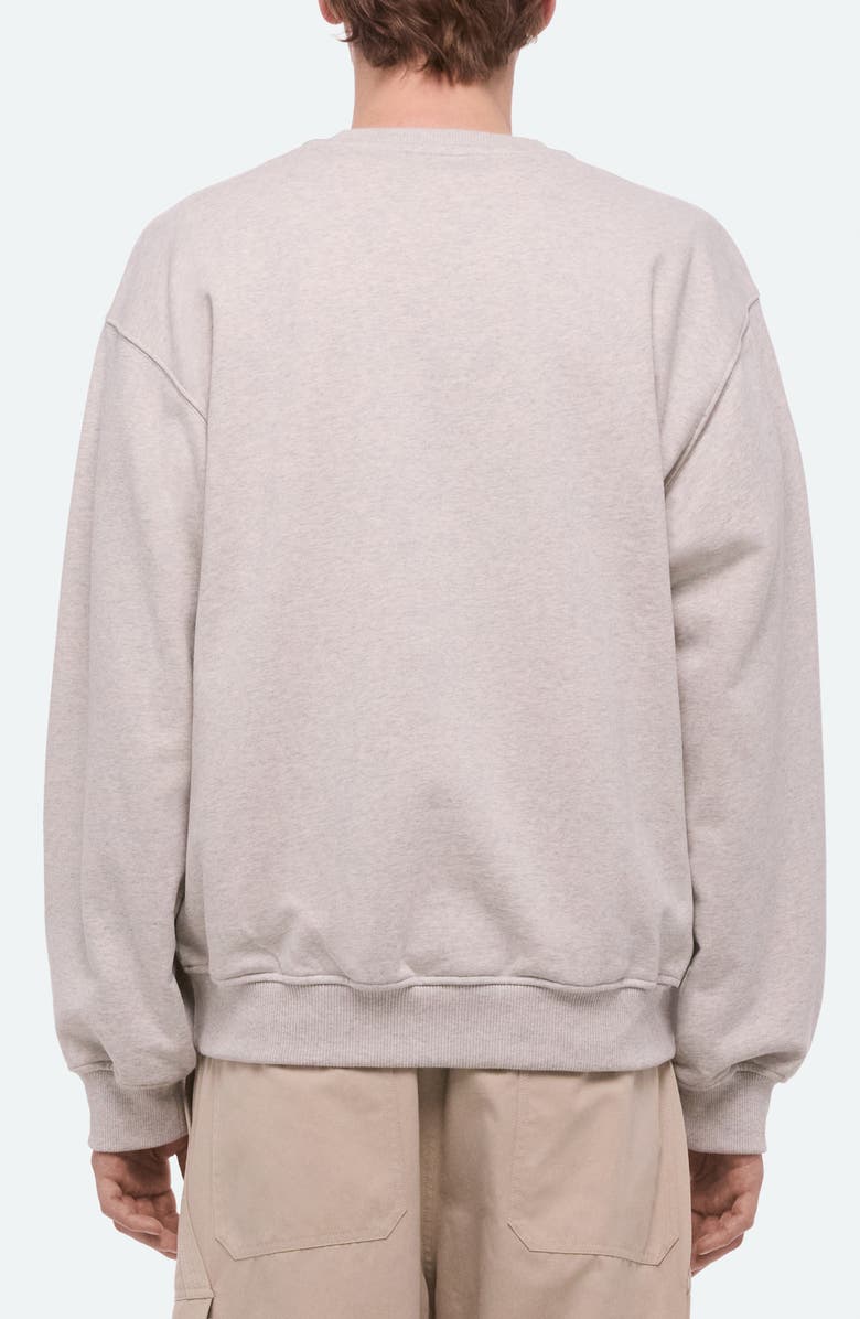 Helmut Lang Varsity Cotton French Terry Crewneck Sweatshirt, Alternate, color, 