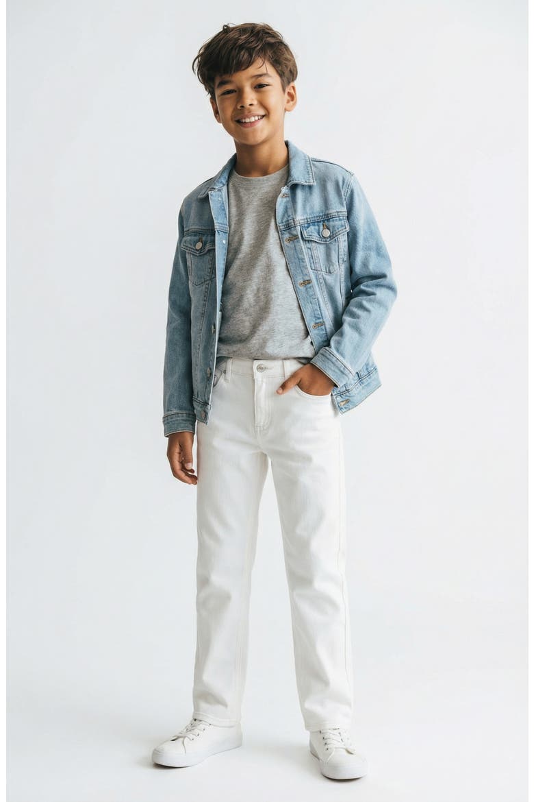 Kids' Maxwell Baggy Jeans, Alternate, color, WHITE