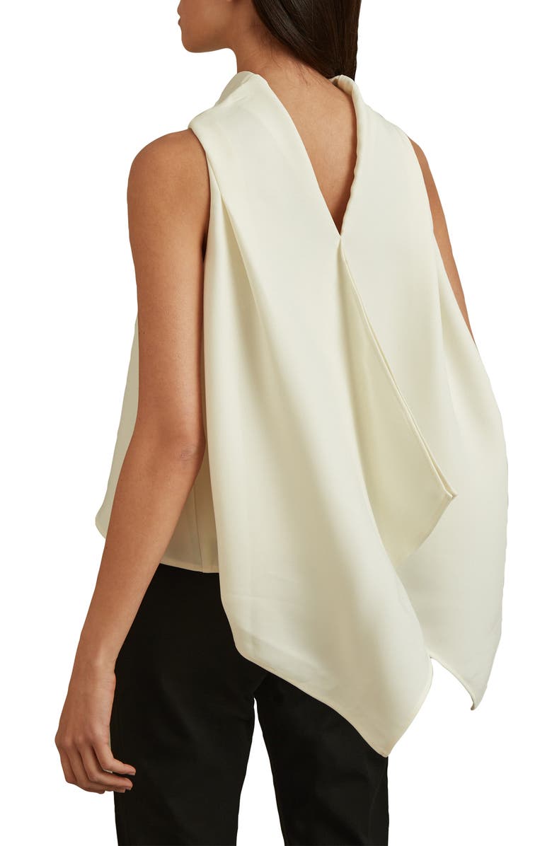 Reiss Simone Cowl Neck Sleeveless Trapeze Top, Alternate, color, 