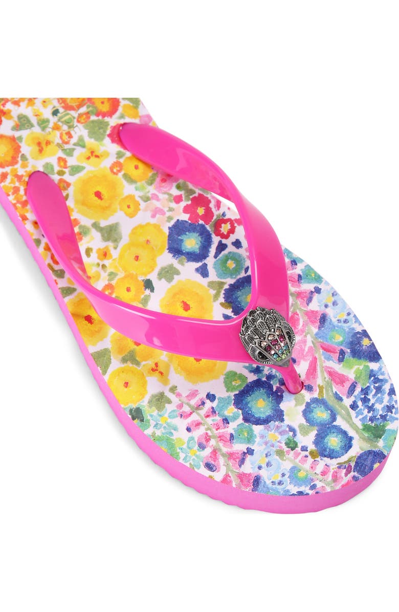 Kurt Geiger London Floral Couture Kensington Platform Flip Flop, Alternate, color,