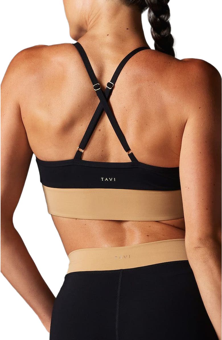 Tavi Boost Bra, Alternate, color, Ebony/Camel