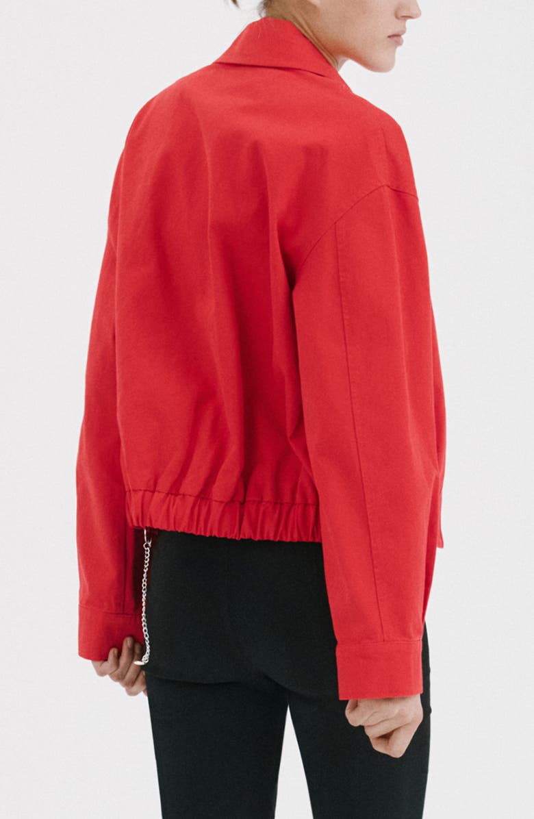 MANGO Cotton Bomber Jacket, Alternate, color,