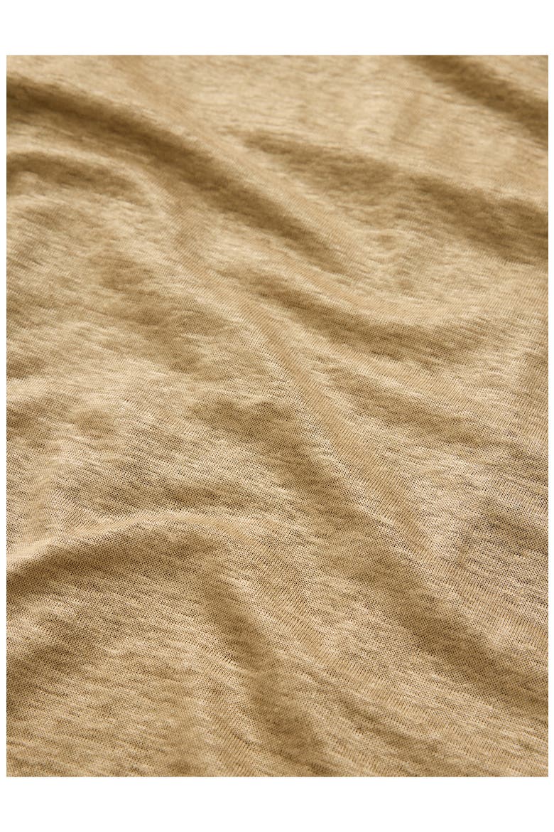 Wooster Slim Fit V-Neck Burnout Linen T-Shirt, Alternate, color, TWIG