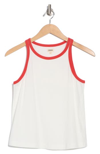 Shop L Agence L'agence Rayne Contrast Trim Tank