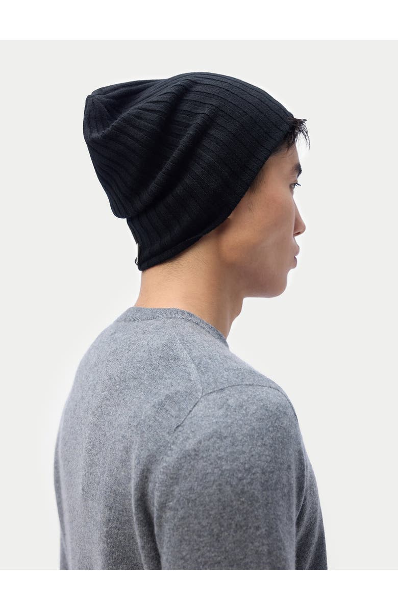 GOBI Mongolian Cashmere Cashmere Rib Knit Hat, Alternate, color, 