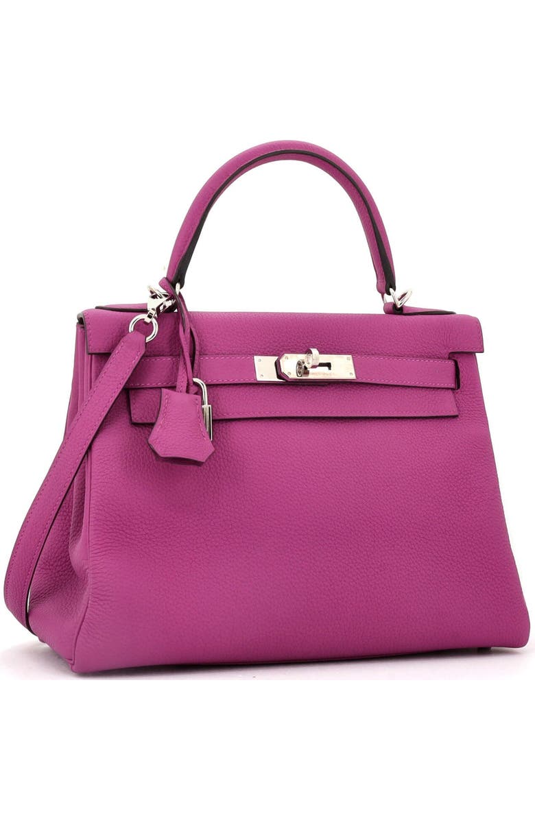 Pre-Owned Hermes Kelly Handbag Pink Togo with Palladium Hardware 28, Alternate, color, Rose Pourpre