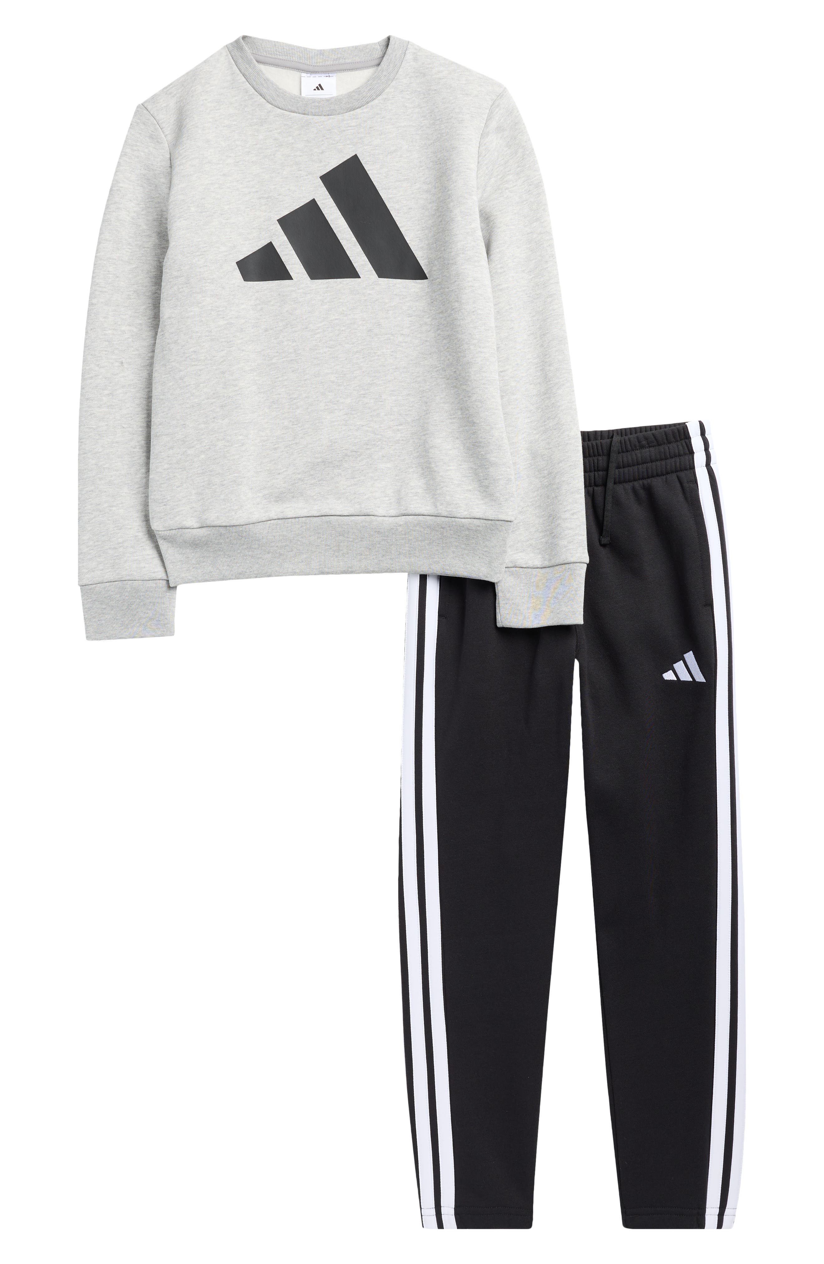 adidas Kids' Fleece Sweatshirt & Joggers Set