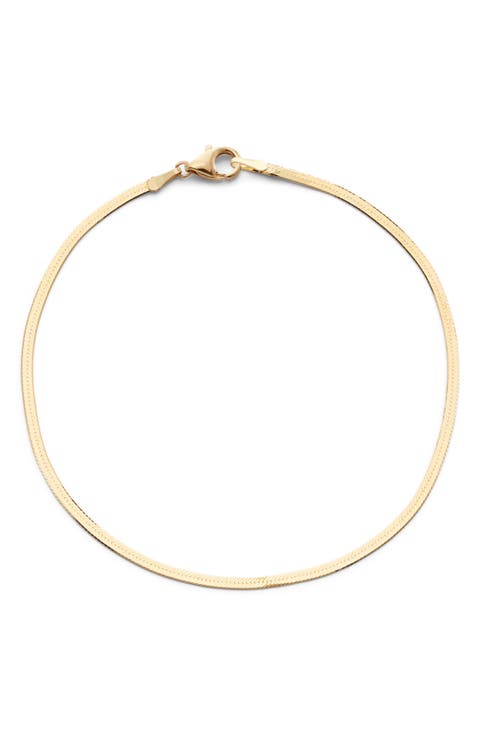 Liquid Gold 14K Gold Chain Bracelet