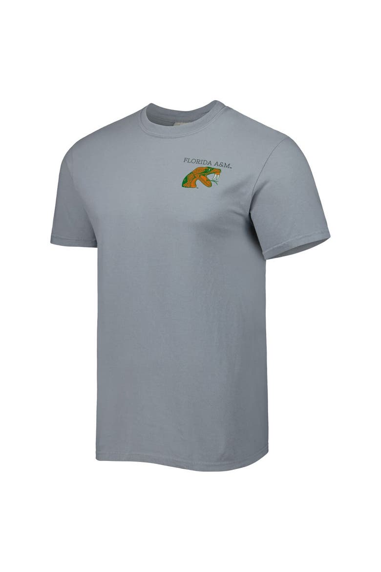 Men's Gray Florida A&M Rattlers Campus Scenery Comfort Color T-Shirt, Alternate, color, Gray