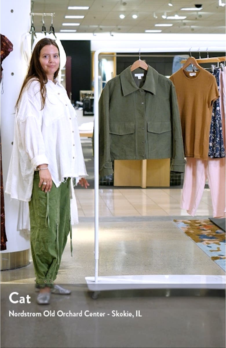 Crop Cotton Blend Field Jacket, sales video thumbnail