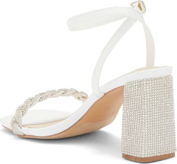 Rhinestone Ankle Strap Sandal