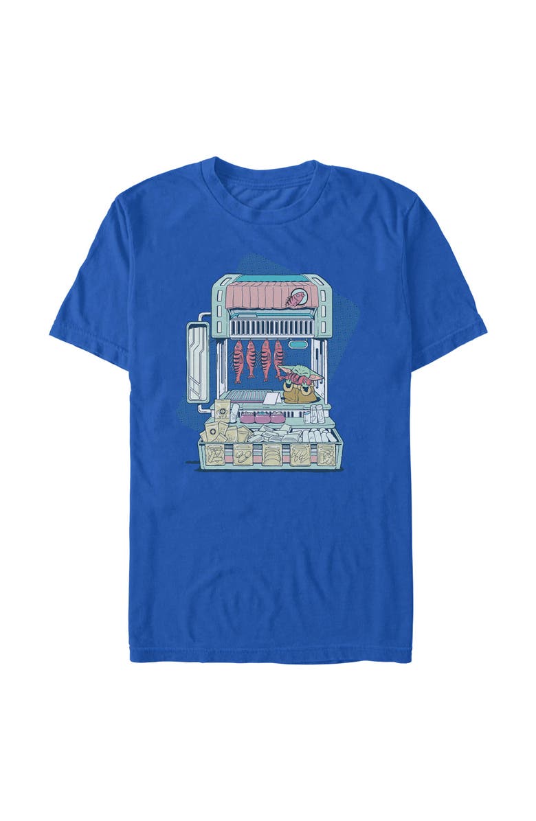 Star Wars: The Mandalorian and Grogu Men's Star Wars The Mandalorian and Grogu The Child Street Stall  Graphic T-Shirt, Main, color, Royal Blue