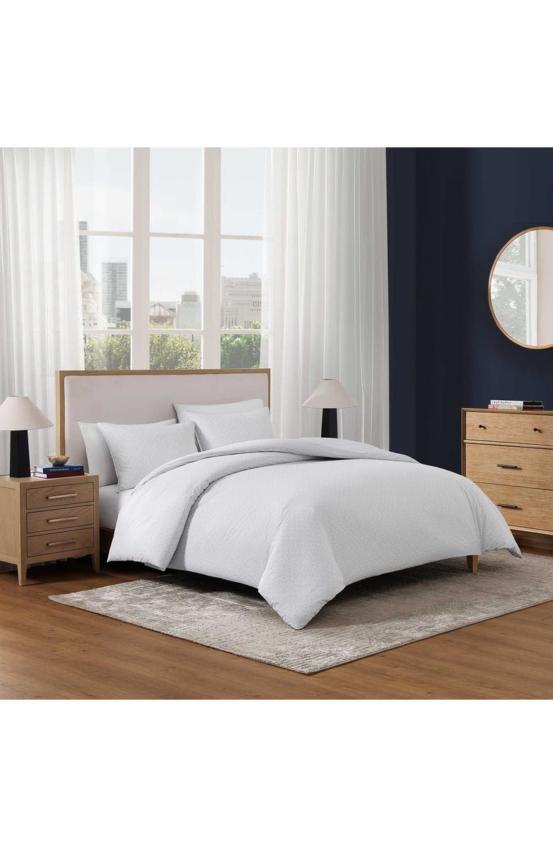 Tommy Hilfiger Trellis Flag Comforter & Shams Set, Alternate, color, Rocky Grey