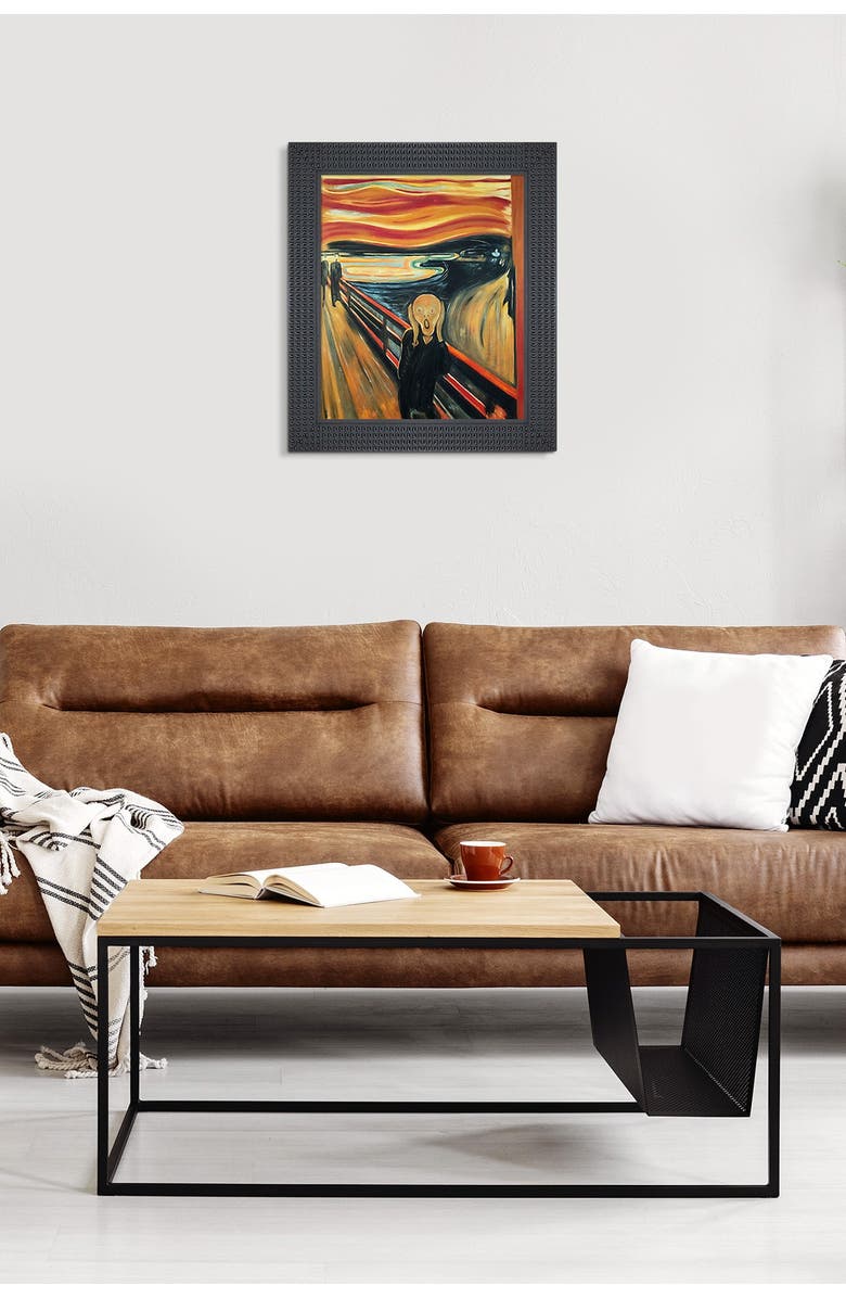 OVERSTOCK ART The Scream - Framed Oil Reproduction of an Original Painting by Edvard Munch, Alternate, color, 