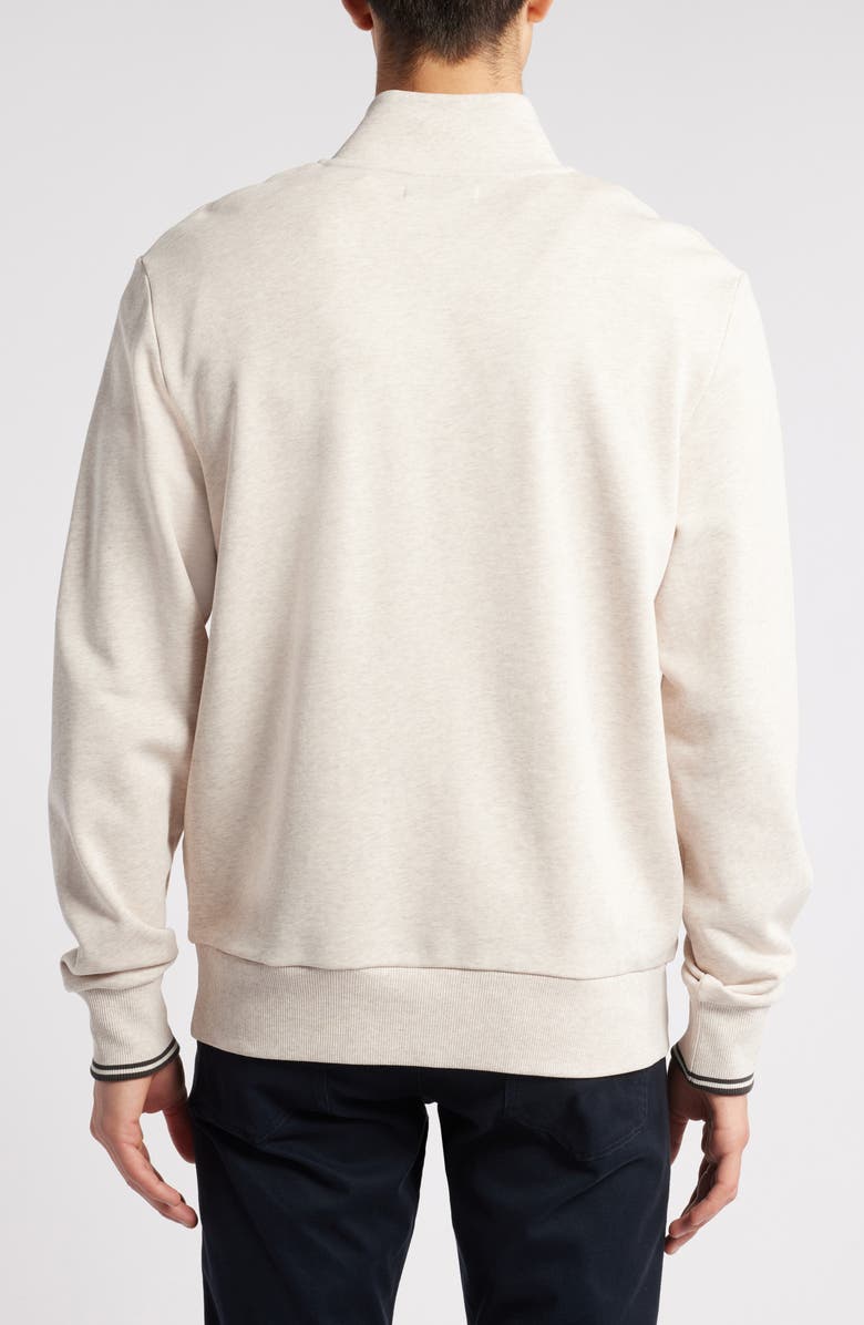 Fred Perry Half Zip Pullover, Alternate, color, Porridge Marl Anchor Grey