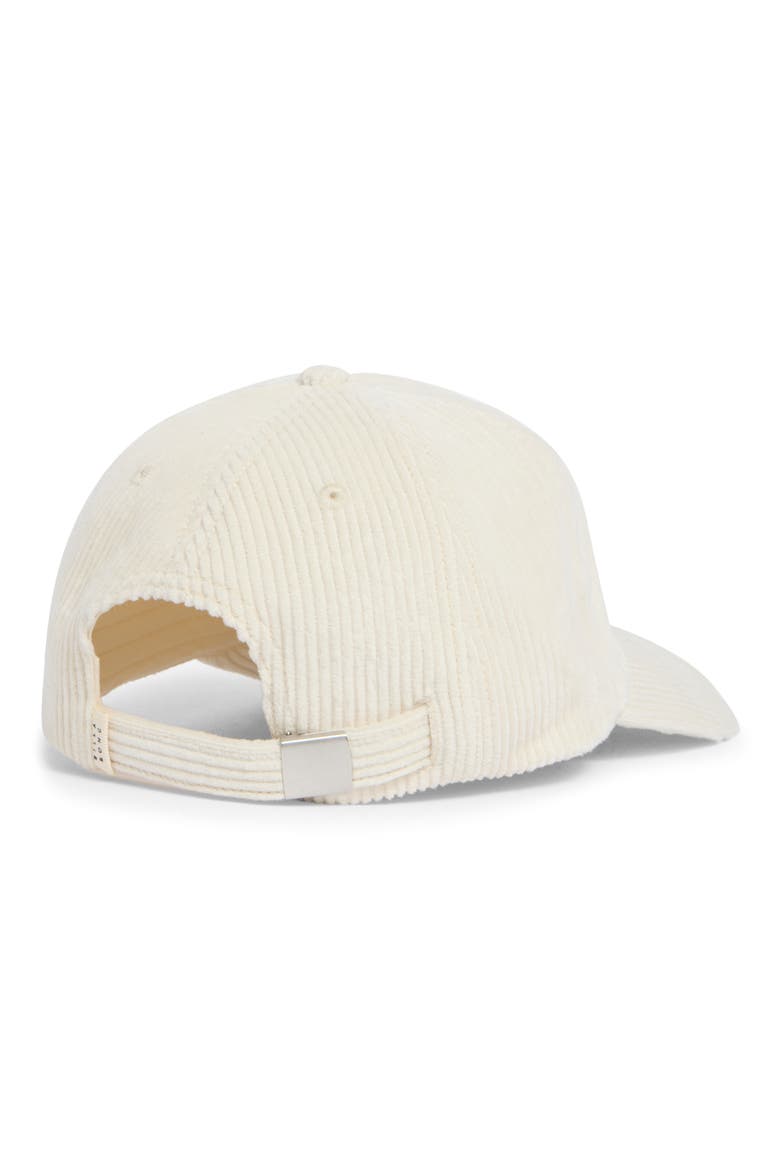 Corduroy Baseball Cap, Alternate, color, WHITE CAP