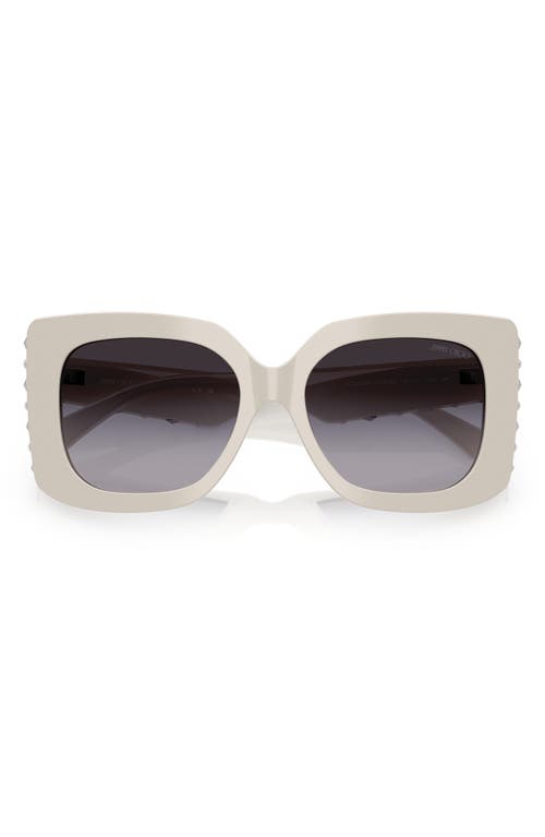 Jimmy Choo 54mm Butterfly Sunglasses In Grey Flash