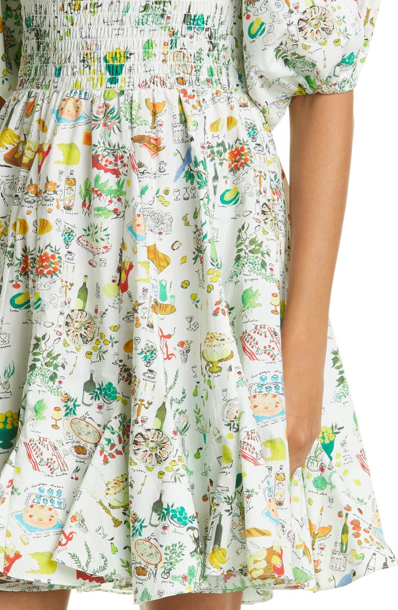 RHODE Astrid Print Dress, Alternate, color, 